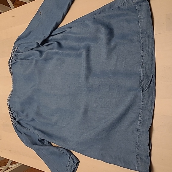 LIKE NEW Y2K Kenneth Cole Reaction Denim Look with Western Trim Mini Dress/Tunic - Picture 10 of 13
